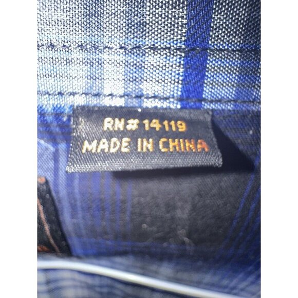 Plains Western Shirt 2X Plaid Pearl Snap Cowboy Rockabilly Big Man Mens XXL - Picture 4 of 7